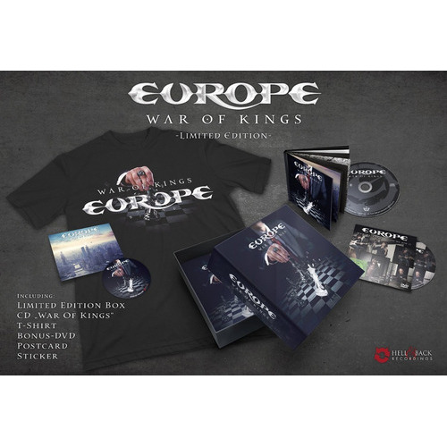 Europe War Of Kings Cd+bonus Track+dvd+t Shirt Imp. En Stock