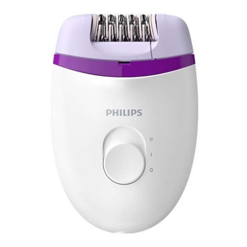 Depiladora Philips Satinelle Bre225 Uso Con Cable Mundomania Color Blanco con Violeta