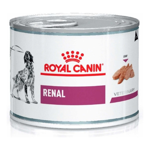 Alimento Royal Canin Veterinary Diet Canine Renal para perro adulto todos los tamaños sabor mix en lata de 200 g