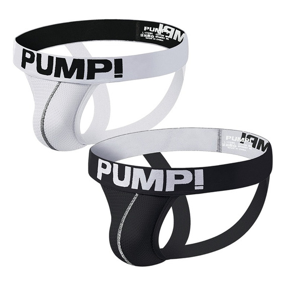 Pump Suspensorios Hombre Gym Jockstrap Calzon 2 Pzs