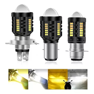 Foco Led H6 Ba20d H4 P15d Faros Para Motocicleta Alta Y Baja