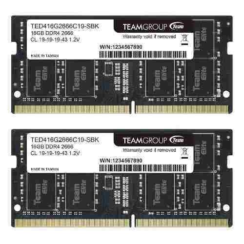 Memoria RAM Elite 32GB 2 Team Group TED432G2666C19DC-S01