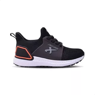 Zapatillas Jaguar 9201 Color Negro/naranja - Niños 30 Ar