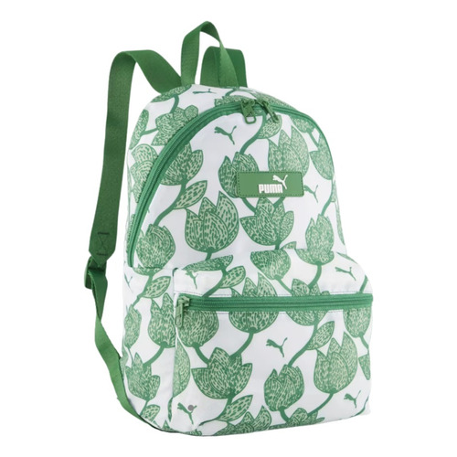 Mochila Puma Core Pop Backpack 7985505 Color Verde Diseño De La Tela Liso