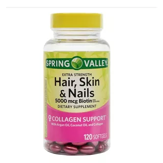Hair, Skin And Nails - Biotin 5000mcg/ Spring Valley 120 Uni