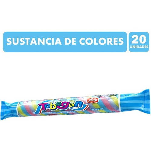 Marshmallows De Colores En Forma De Trenza, Fruna - Pack 20u