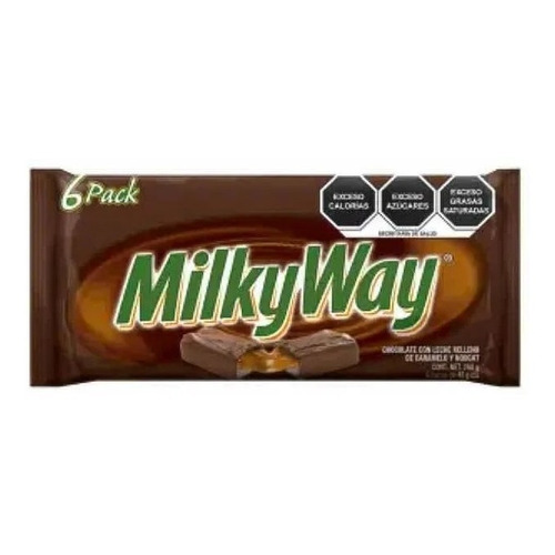 Milky Way Chocolate Caramelo Nougat 6 Barras288g Net.