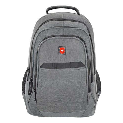 Mochila Royal Swiss® Ejecutiva Porta Laptop 17 Organizador Color Gris