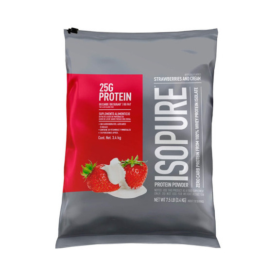 Isopure Proteína Cero Carbohidratos 7.5 Lbs Sabor Fresa