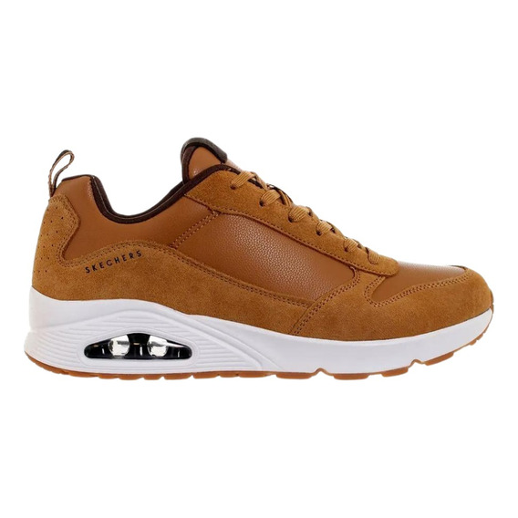 Zapatillas Skechers Streetwear Uno Stacre- Whiskey Leather