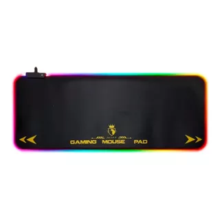 Mouse Pad Gamer Xl Rgb Retroiluminado Aoas S4000 80x30x0.4cm Color Negro