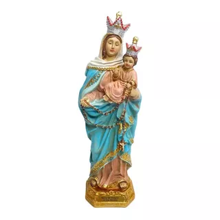 Estatua Virgen Del Rosario De San Nicolás 18cm Italiana
