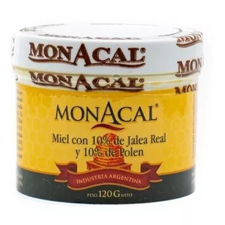 Miel Con 10 % De Jalea Real Y 10 % De Polen Monacal  X 120g