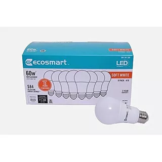 Ecosmart 60w Equivalente Soft White A19 No Regulable Led Bom