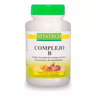 Complejo B Vitaminas X 60 Comprimidos Vita Tech Sabor Sin Sabor