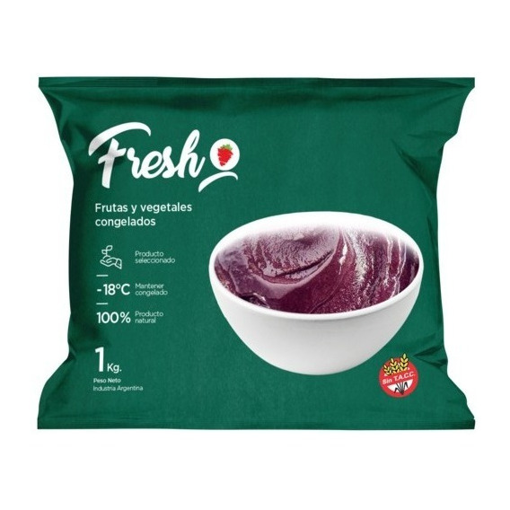 Pulpa De Acai Congelada X 1 Kg Frutas Congeladas Iqf