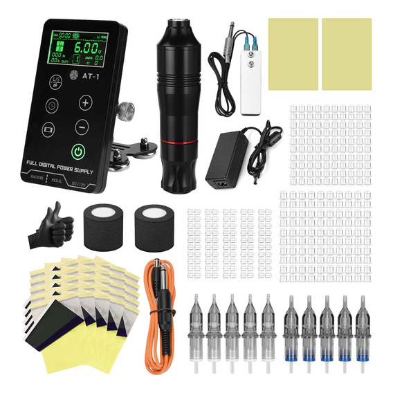 Kit Máquina De Ato Tatuar Profesional+pantalla Táctil Fuente