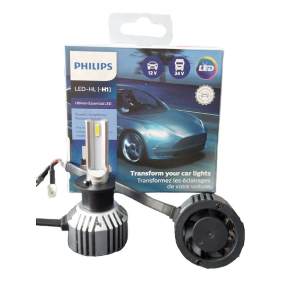 Philips Led H1 Ultinon Essential 200% + Luz 6500°k Lupas 