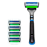 Aparelho De Barbear Dr Jones The Razor 6 + 4 Recargas