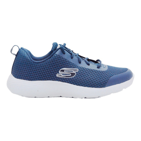 Tenis Skechers Hombre Dyna-lite Southacre Azul - Blanco