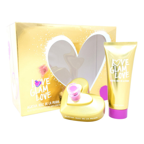 Set Agatha Love Glam Love 2pz 80ml Edt Spray - Mujer