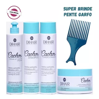 Kit Cachos Perfeitos Super Definidos + Brinde Pente Garfo