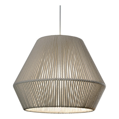 Colgante Hilo Natural 40cm Apto Led Deco Luz Desing