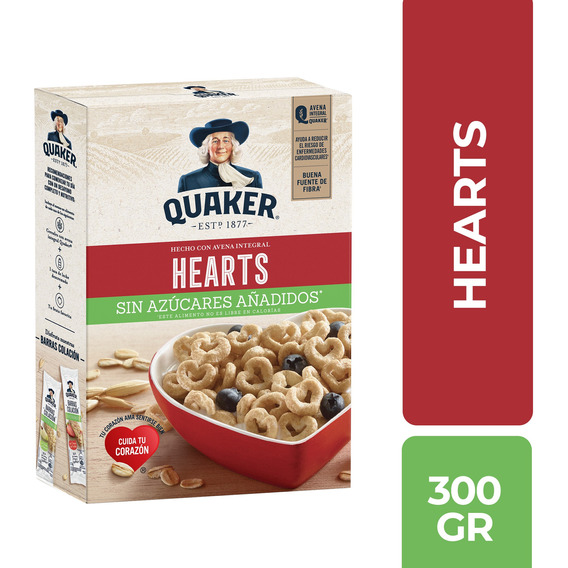 Cereal Hearts De Avena Quaker 300g