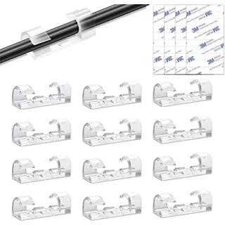 Clips Organizador De Cables Con Adhesivo X 20 Unidades