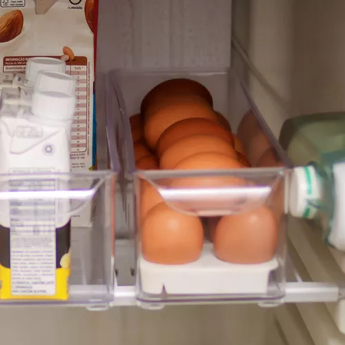 Organizador huevos para frigorifico de plastico Transparente