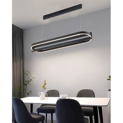 Colgante Led Alba 40w Deco Moderno 301097 Tz - Negro