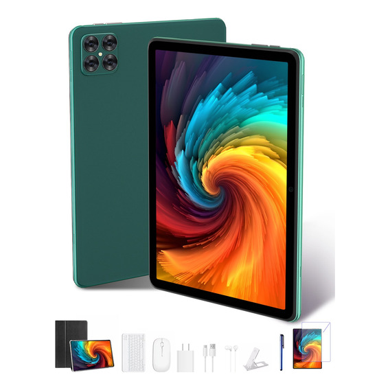 Tablet Full Hd 10.1'' 256gb +8gb Ram Android 12 Con Teclado