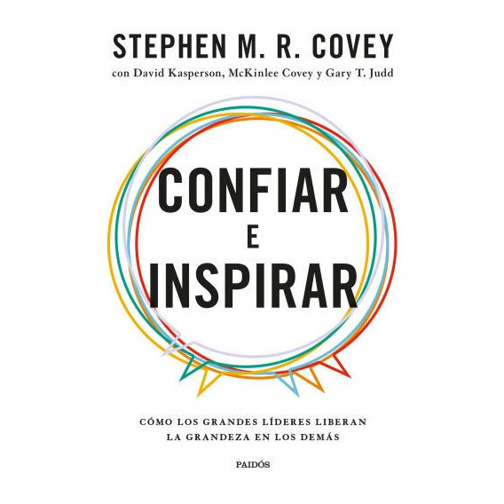 Confiar e Inspirar, de STEPHEN M. R. COVEY. Editorial Librero, tapa blanda en español