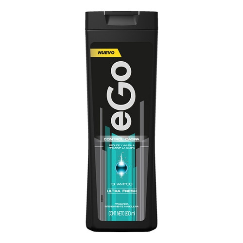  Shampoo Ego Ultra Fresh Previene La Caspa Desde Raiz 200 Ml
