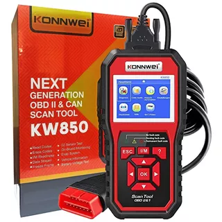 Escáner Automotriz Konnwei Kw850 Obd2 Obdii Eobd Scanner