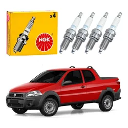  Jogo Velas Ignição Ngk Fiat Strada 1.4 Evo 2010 A 2020