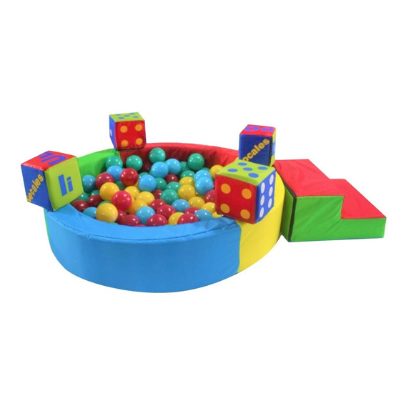 Alberca D Pelotas 120*20+escalera+100 Pelotas+cubo De Regalo