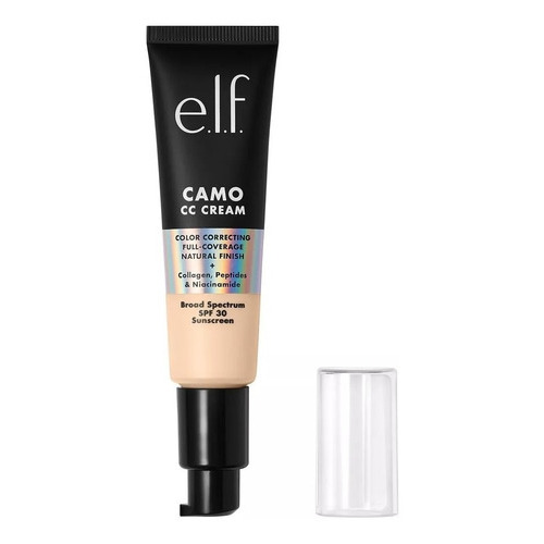 Base de maquillaje en crema E.L.F. Camo Camo CC Cream tono light 210 n - 30g