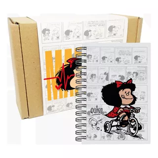 Cuaderno Tipo Agenda Artesanal Mafalda