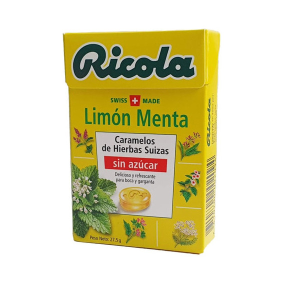 Caramelo Ricola Limon Menta Sin Azucar X 27.5g