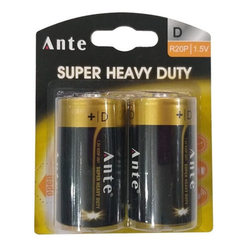 Pila D Super Heavy Duty 1.5v Pack 2 Unidades