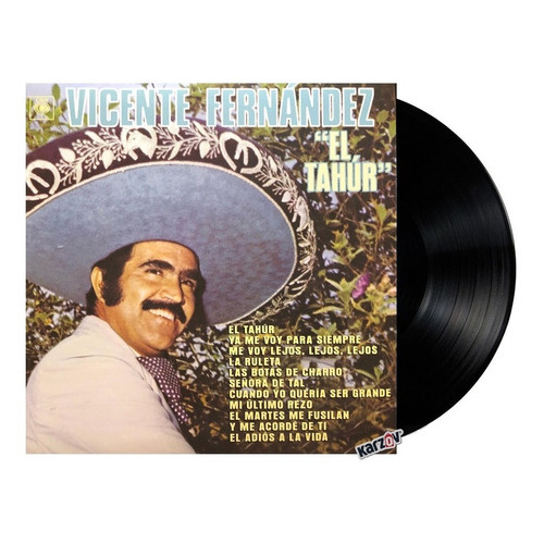 Vicente Fernandez El Tahur Lp Vinyl