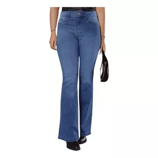 Calça Petit Used Flare Jeans Biotipo Clara Mulheres Baixas 