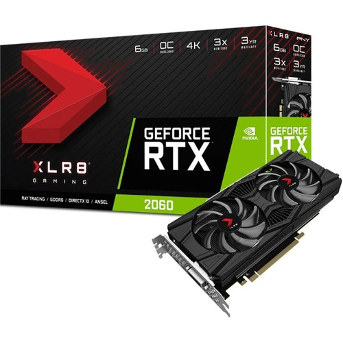 Placa De Video Nvidia Geforce Rtx 2060 Pny Xlr8 6gb Oc 