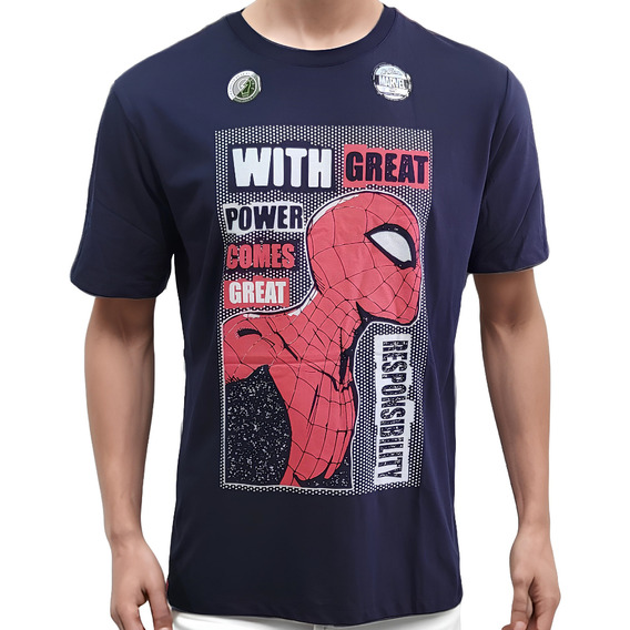 Polo Marvel Spiderman - Hombre Araña (brilla En Oscuridad)