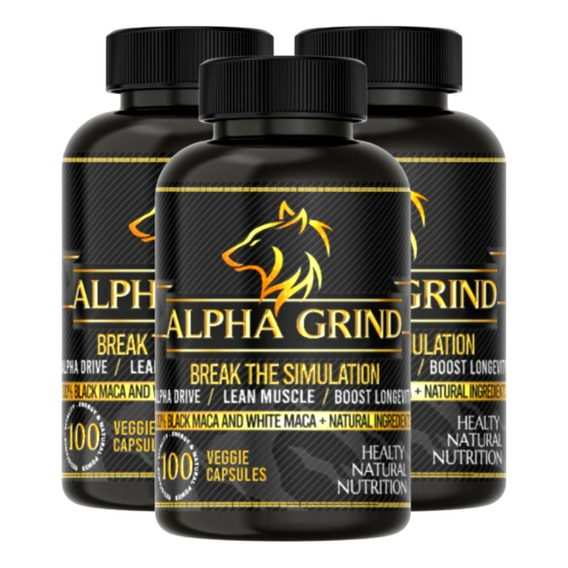 Pack 3, Alpha Grind, Capsulas Naturales. Envió Gratis