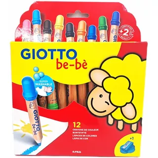 Crayones De Colores Lavable Giotto Bebe X12
