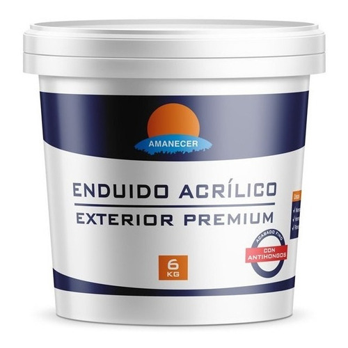 Enduído Acrílico Exterior Premium 6 Kg  | Amanecer