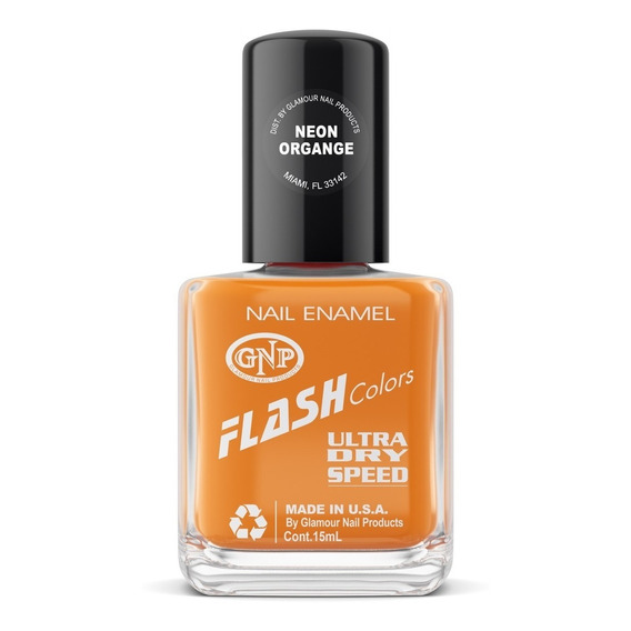 Esmalte Neon Flash Colors De Gnp 15ml Naranja