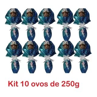 Kit Com 10 Ovos De Pascoa 250 Gramas
